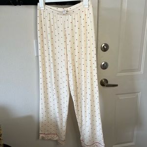 Eberjey tencel little heart pajama pants size S